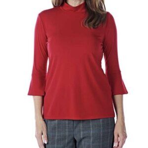 New Artizan by Robin Barré Red Bell Sleeve Top- Size Small (bin 1F)